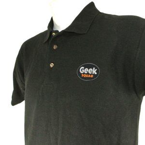 GEEK SQUAD Tech Repair Employee Uniform Polo Shirt Black NEW Size S Small